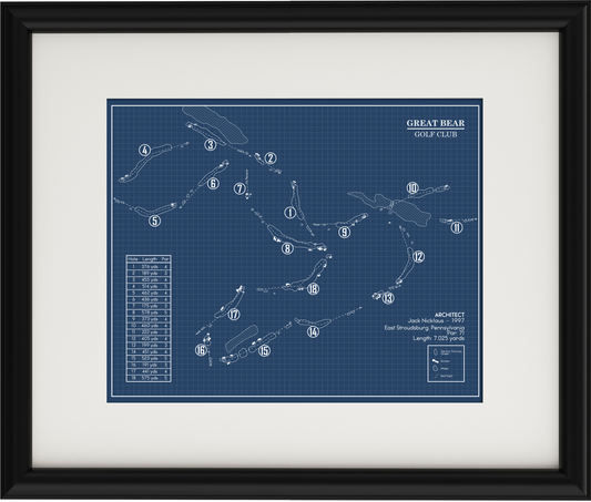 Great Bear Golf Club Blueprint (Print)