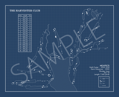 The Harvester Club Blueprint (Print)