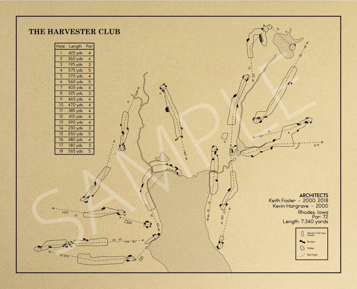 The Harvester Club Outline (Print)
