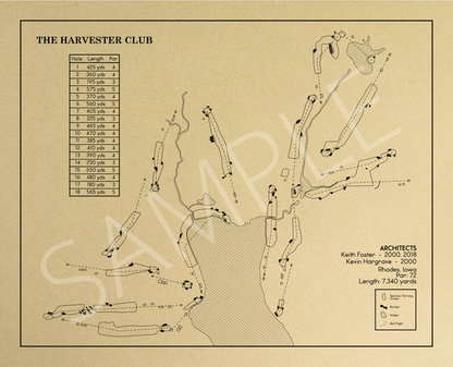The Harvester Club Outline (Print)