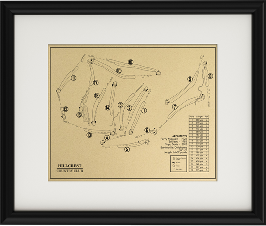 Hillcrest Country Club Outline (Print)