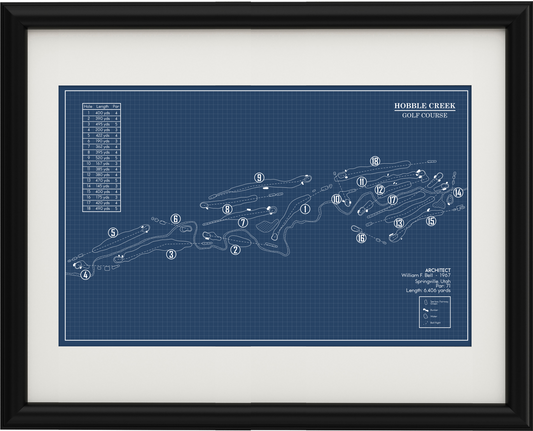 Hobble Creek Golf Course Blueprint (Print)