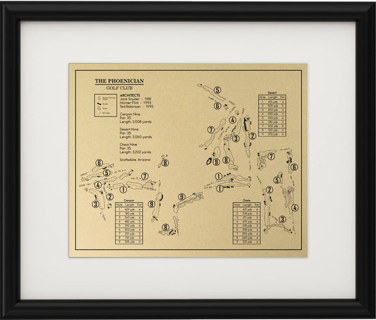 The Phonician Golf Club - 27 Hole Layout - Outline (Print)