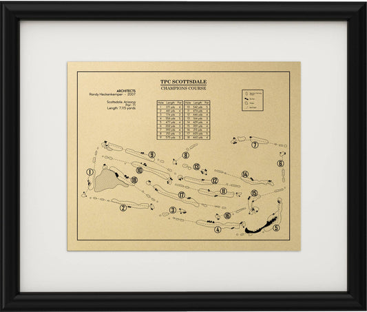 TPC Scottsdale Champions Course Outline (Print)