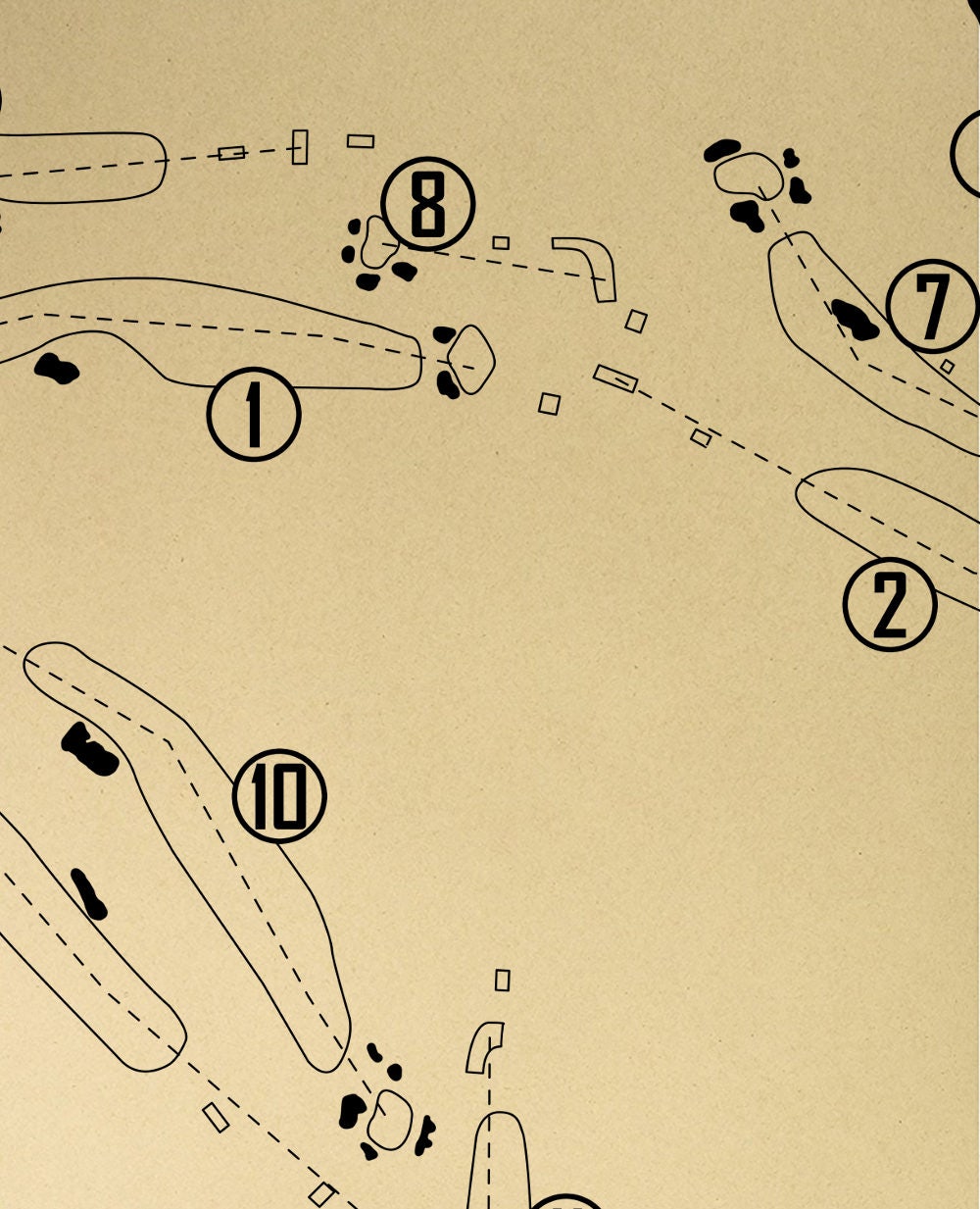 Kapalua Golf Club - Bay Course Outline (Print)