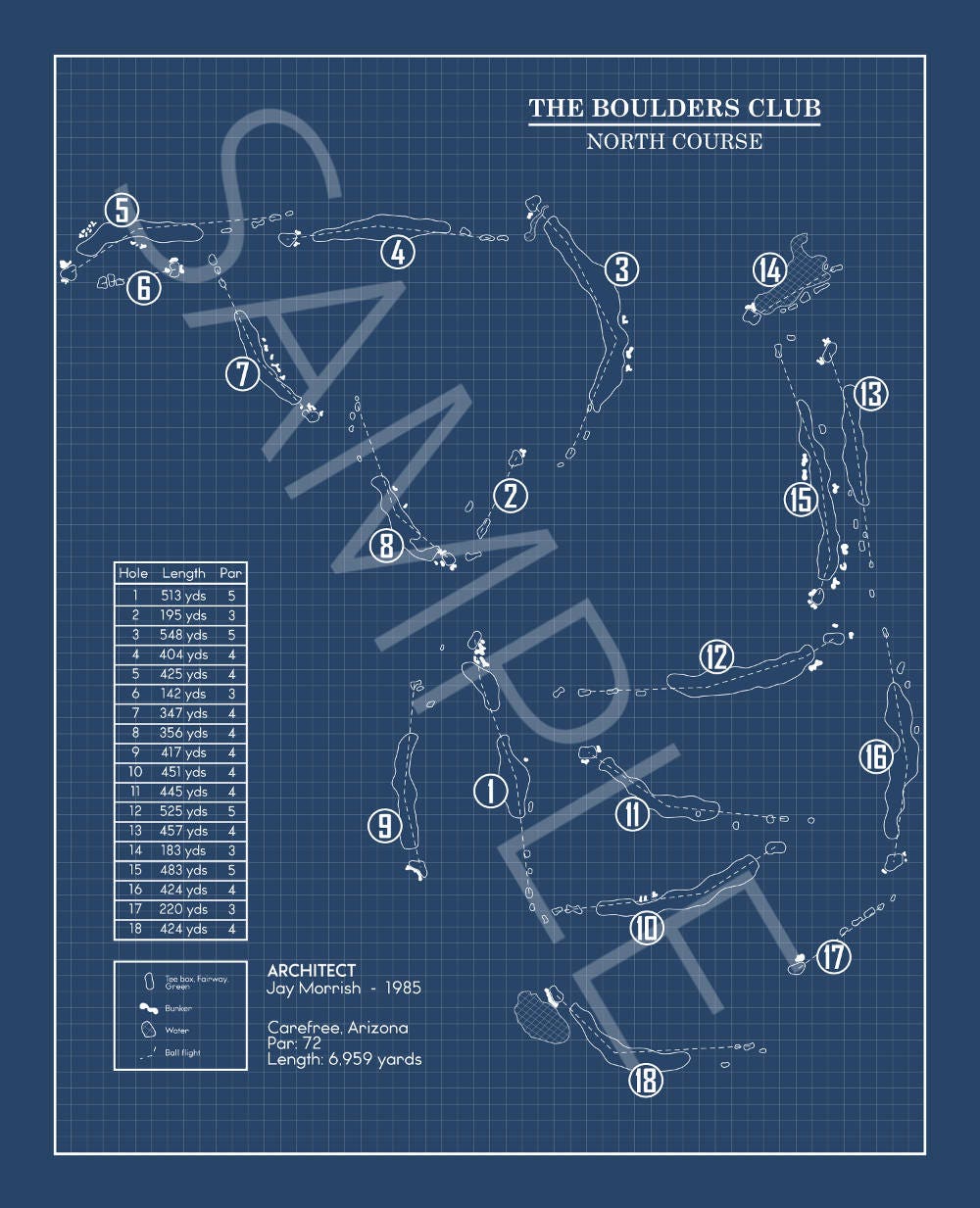 The Bridgewater Club Blueprint (Print)