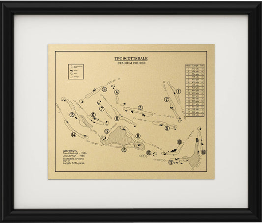 TPC Scottsdale Stadium Course Outline (Print)