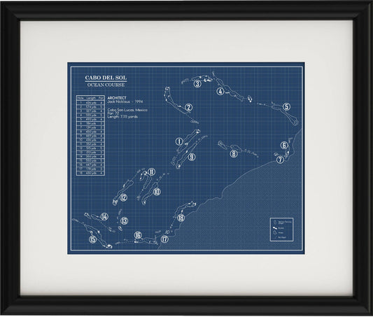 Cabo del sol Ocean Course Blueprint (Print)