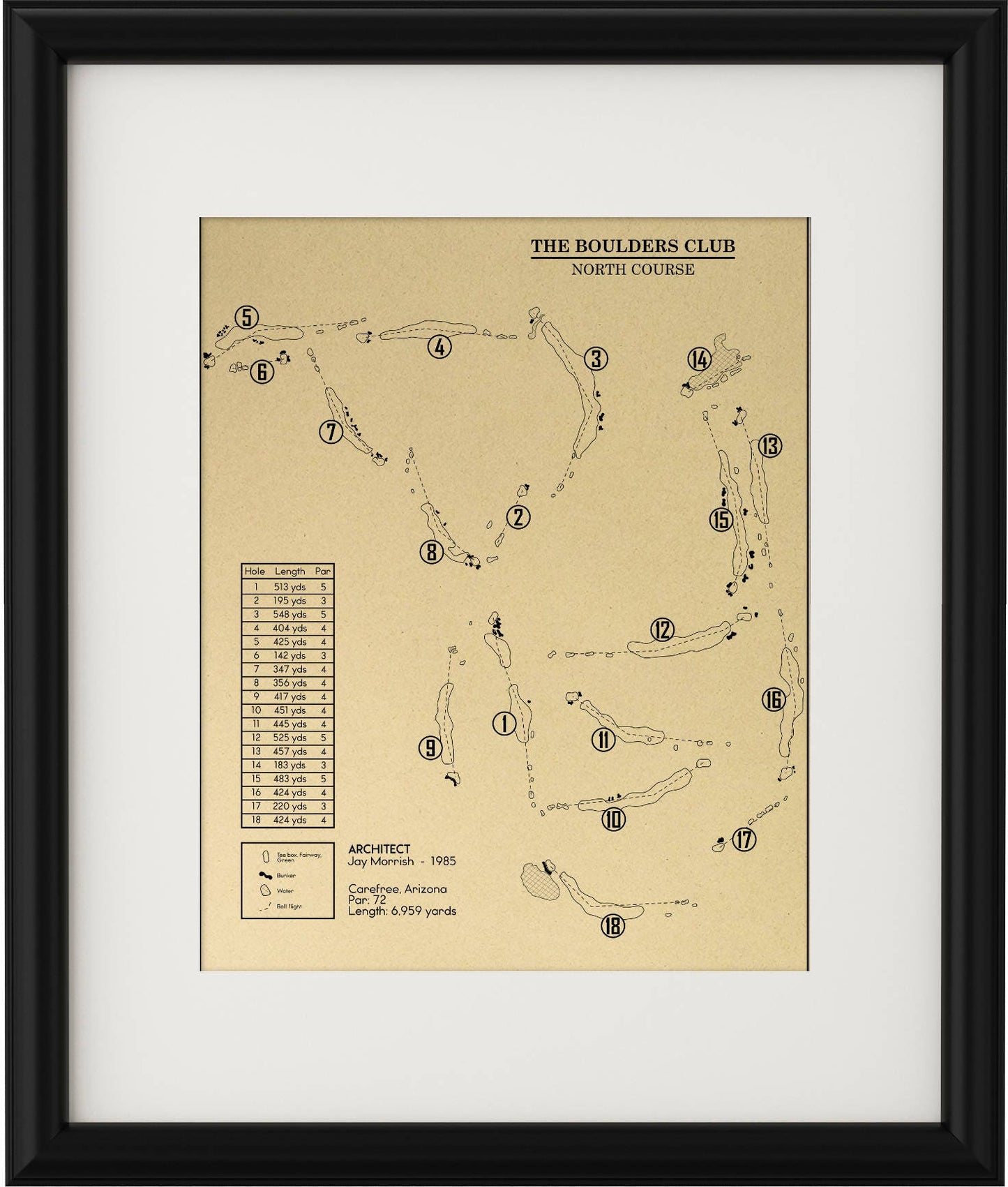 The Boulders Club North Course Outline (Print)