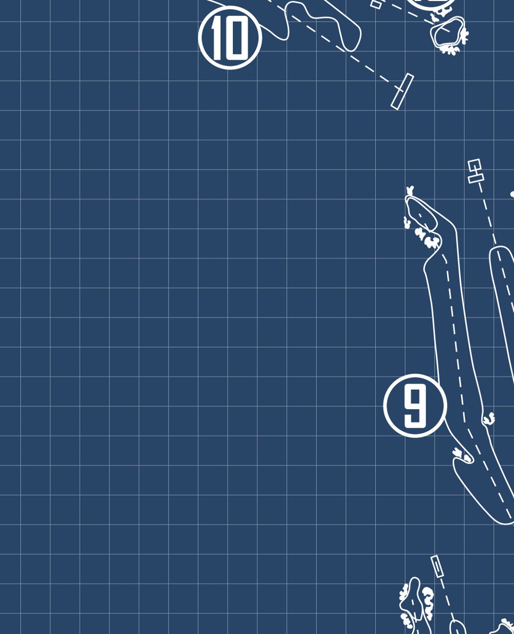 Pasatiempo Golf Club Blueprint (Print)