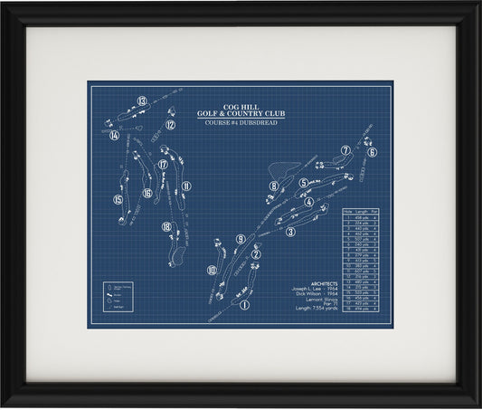 Cog Hill Course #4 Dubsdread Blueprint (Print)