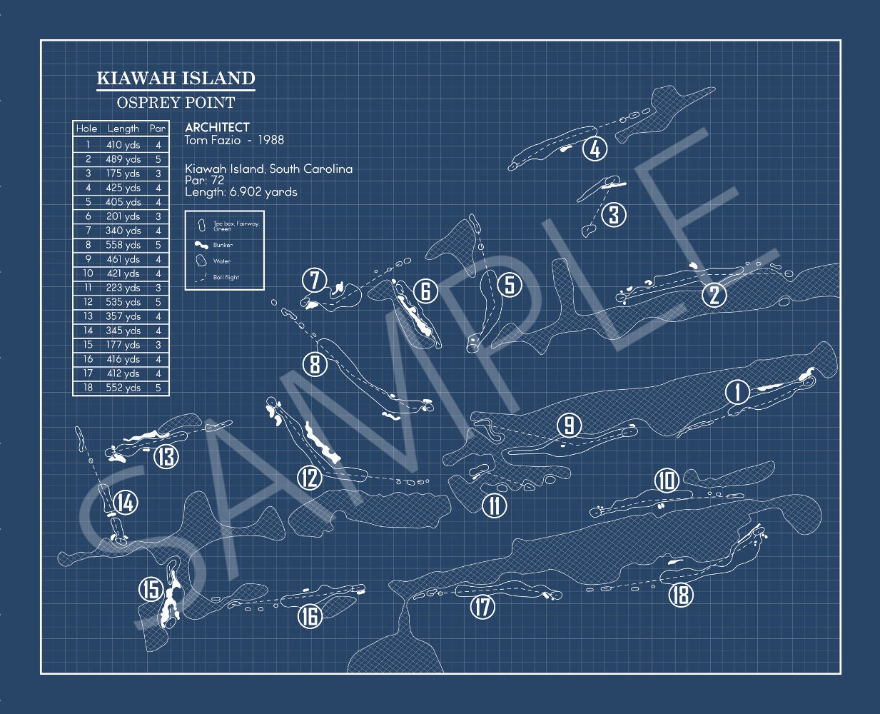 Osprey Point at Kiawah Island Blueprint (Print)