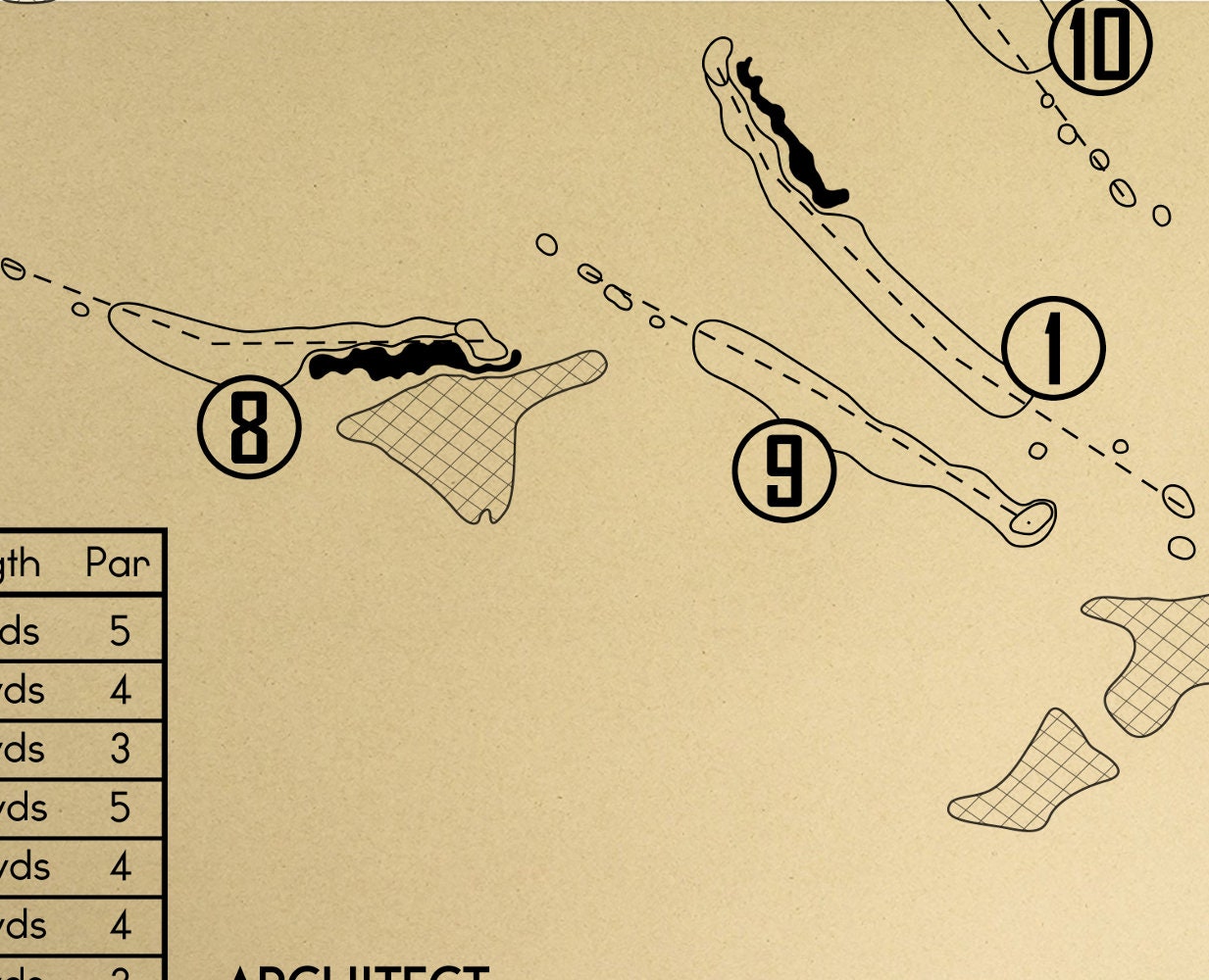 Pawleys Plantation Golf & Country Club Outline (Print)