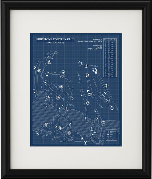 Firestone Country Club North Course Blueprint (Print)