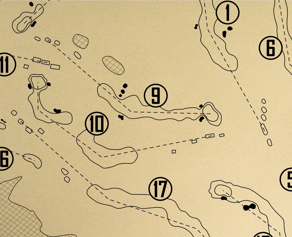 Old Head Golf Links Outline (Print)