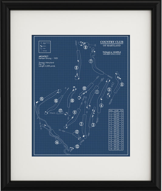 Country Club of Maryland Blueprint (Print)