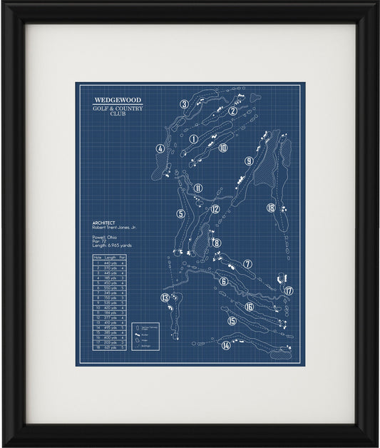 Wedgewood Golf & Country Club Blueprint (Print)