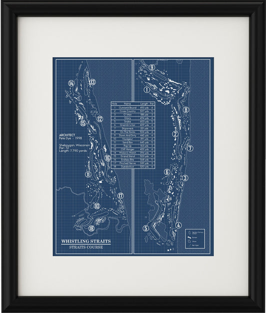 Whistling Straits - Straits Course Blueprint (Print)