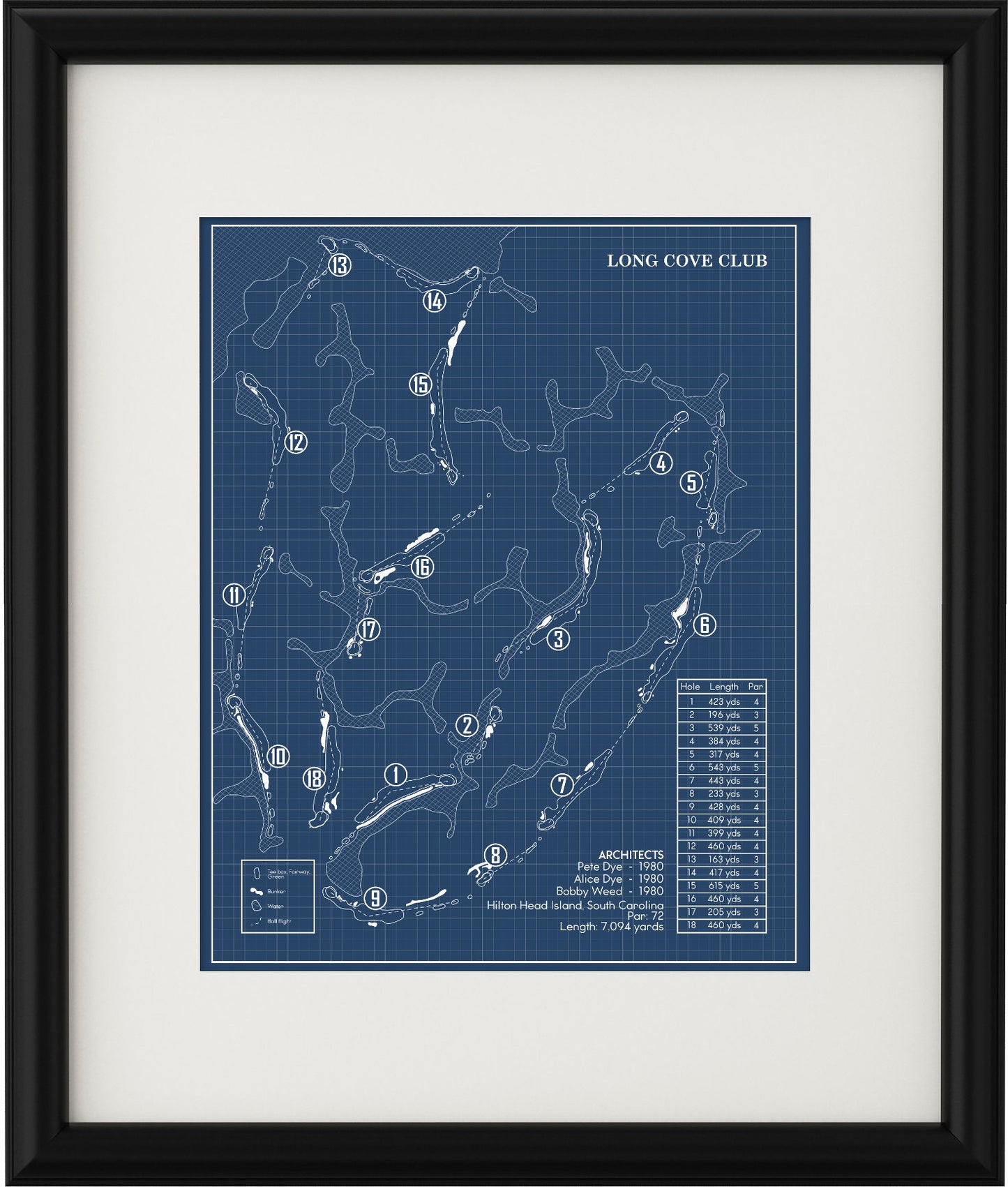 Long Cove Club Blueprint (Print)