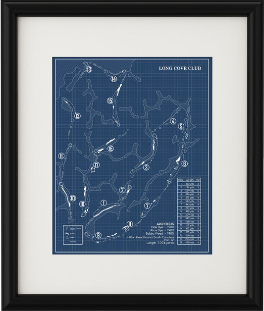 Long Cove Club Blueprint (Print)