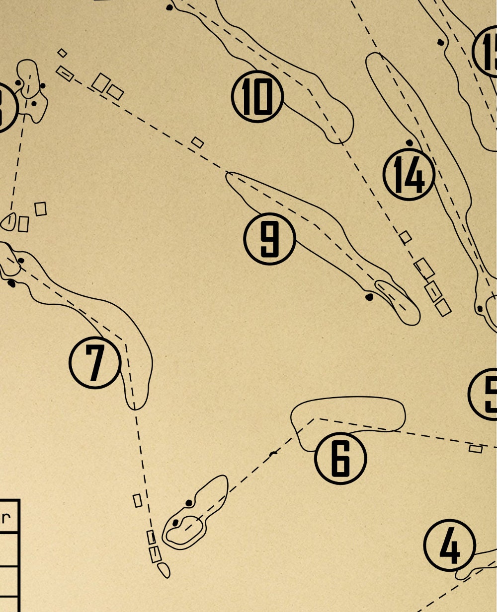 Lahinch Golf Club Old Course Outline (Print)