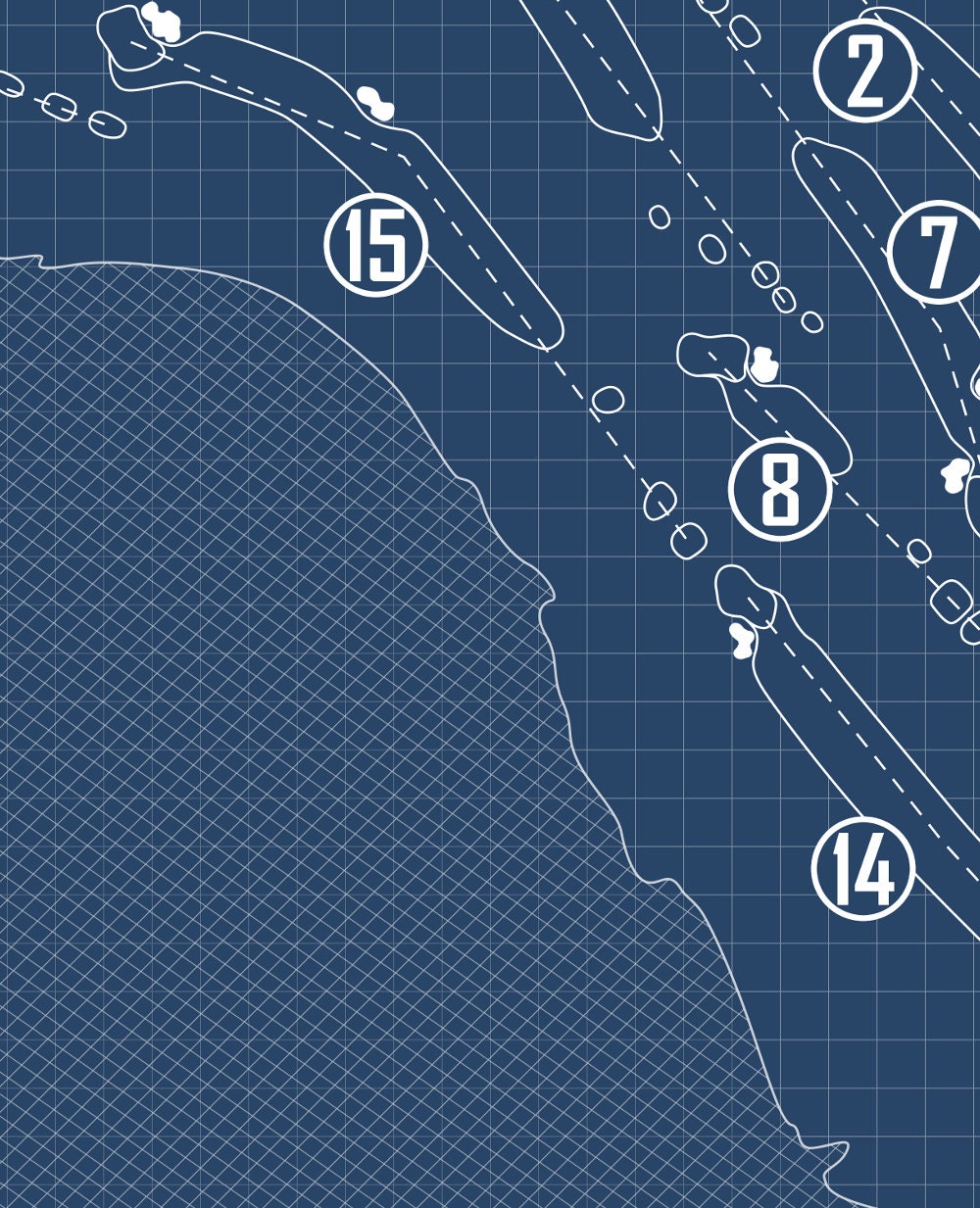 TPC Harding Park, Harding Course Blueprint (Print) GolfBlueprints