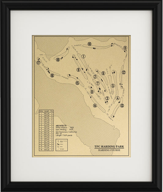 TPC Harding Park, Harding Course Outline (Print)