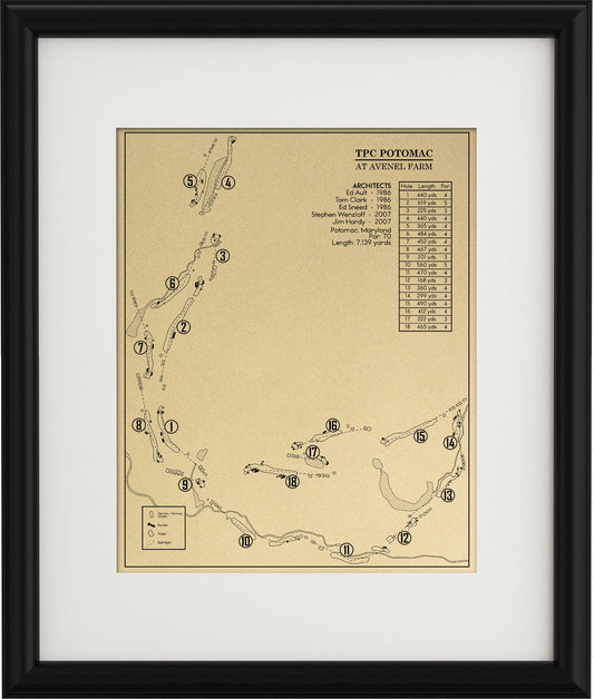 TPC Potomac at Avenel Farm Outline (Print)