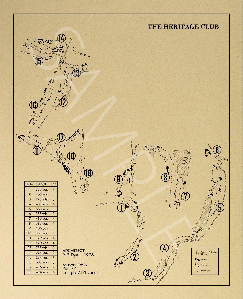 The Heritage Club Outline (Print)