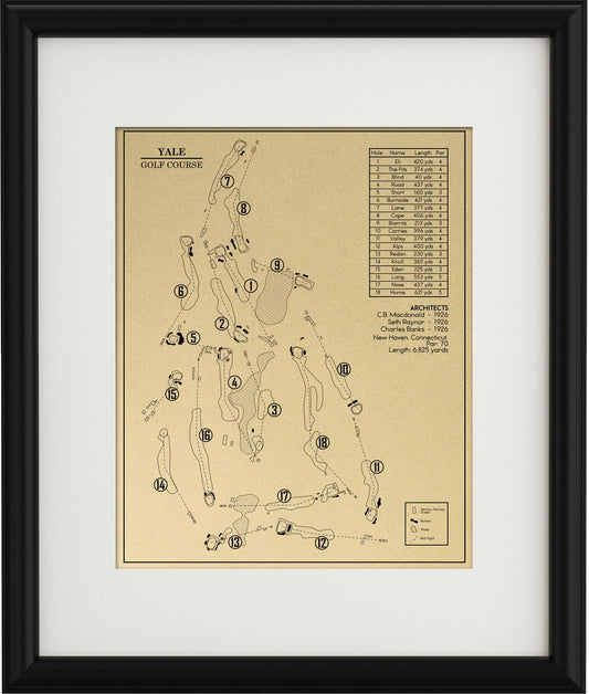 Yale Golf Course Outline (Print)