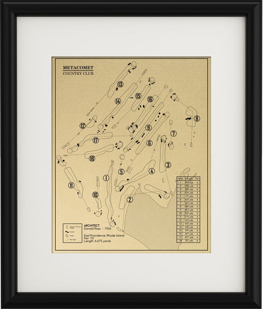 Metacomet Country Club Outline (Print)