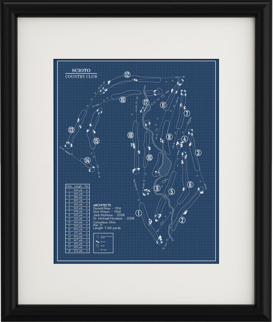 Scioto Country Club Blueprint (Print)