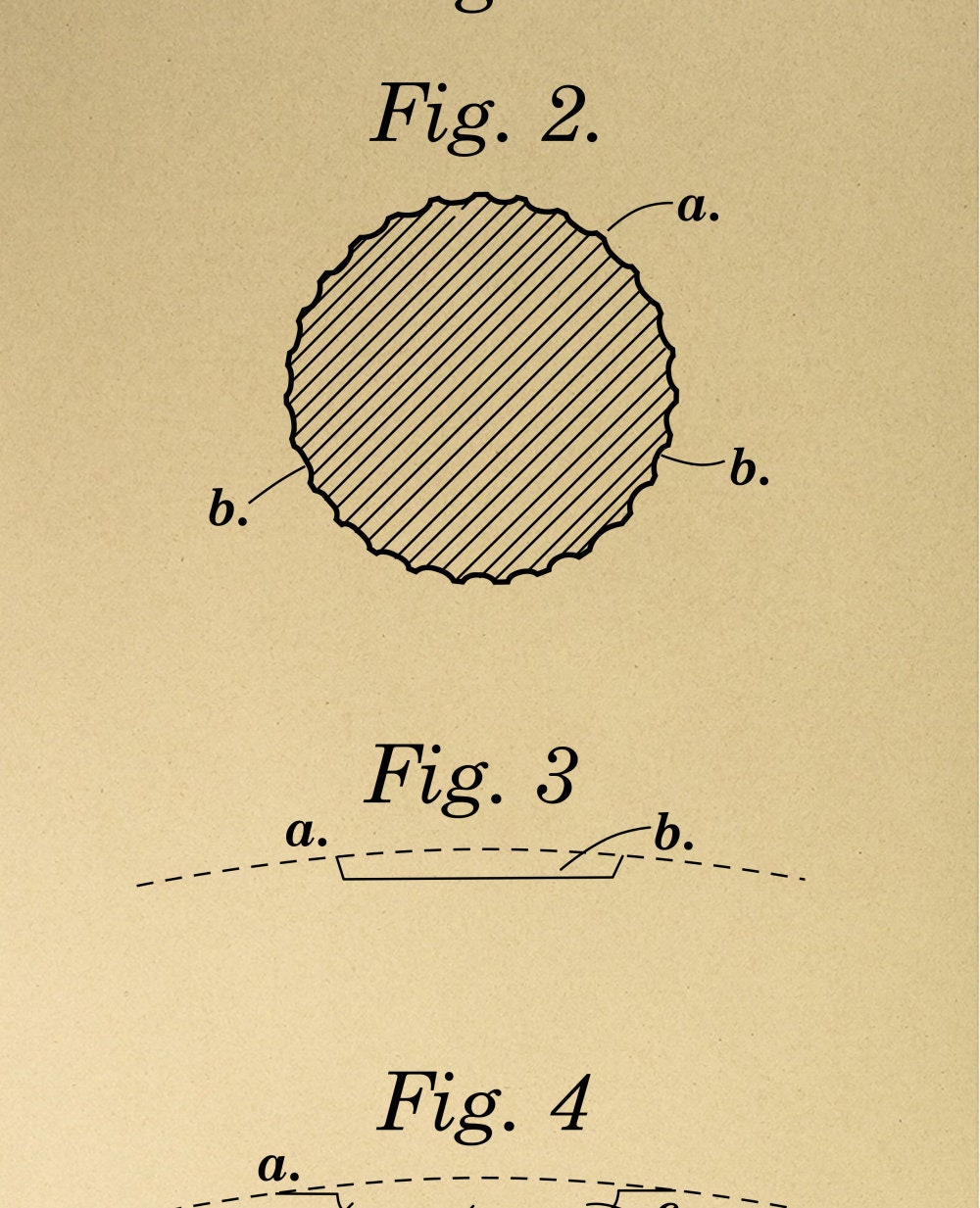 Golf Ball Patent Art Outline (Print)