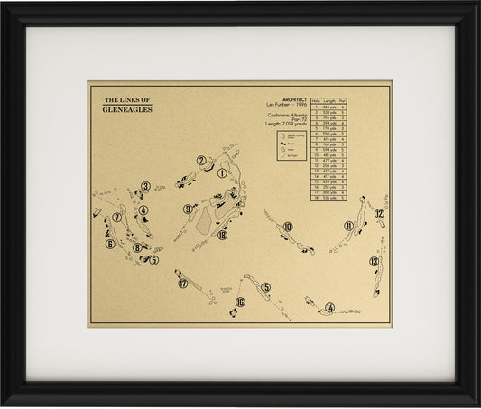 The Links of GlenEagles Outline (Print)