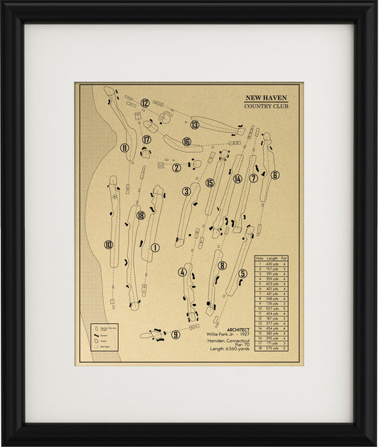 New Haven Country Club Outline (Print)