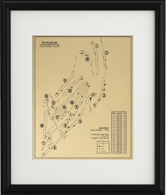 Wanakah Country Club Outline (Print)