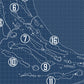 Kingsbarns Golf Links Blueprint (Print)