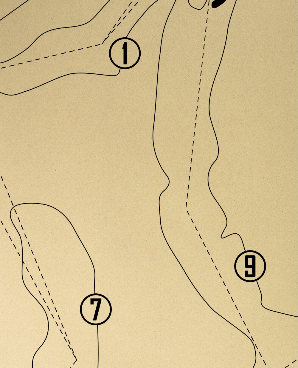 Applebrook Golf Club Outline (Print)