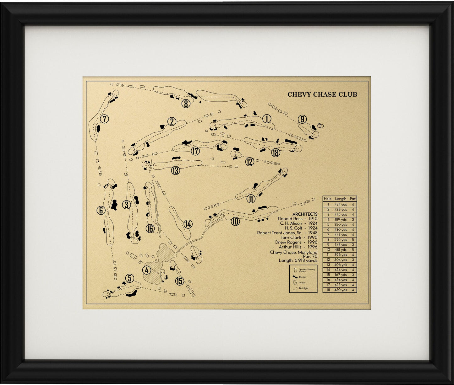 Chevy Chase Club Outline (Print)