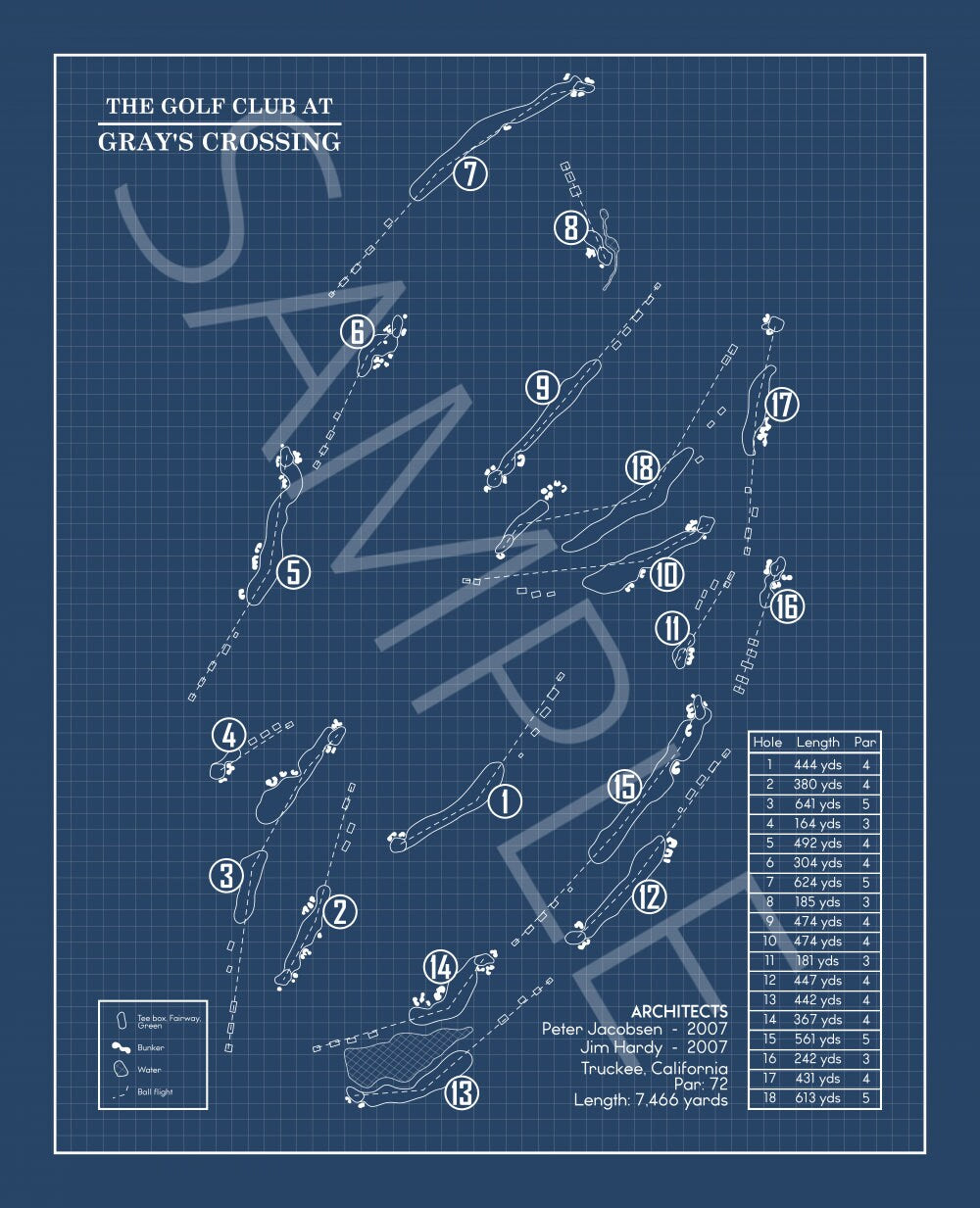 The Golf Club at Gray's Crossing Blueprint (Print)