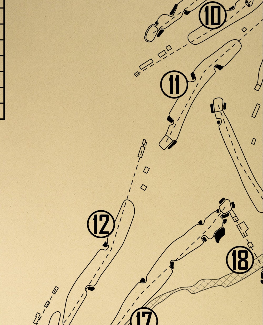 The Greenbrier Old White Course Outline (Print)