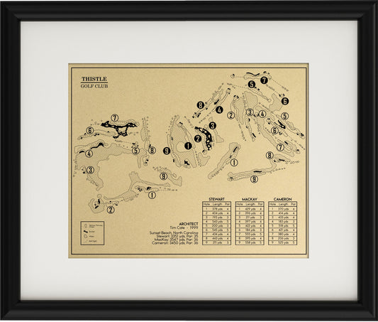 Thistle Golf Club Outline (Print)