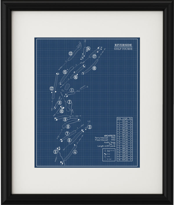 Riverside Golf Course Blueprint (Print) – GolfBlueprints
