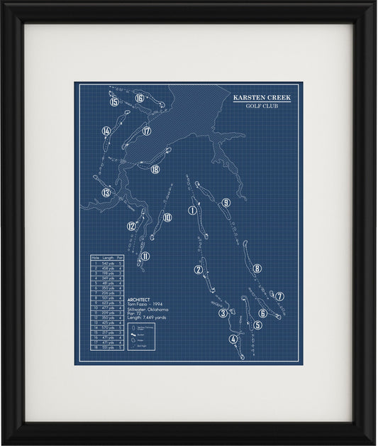 Karsten Creek Golf Club Blueprint (Print)