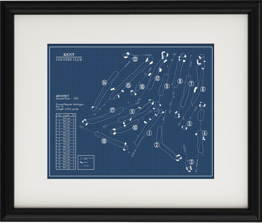 Kent Country Club Blueprint (Print)