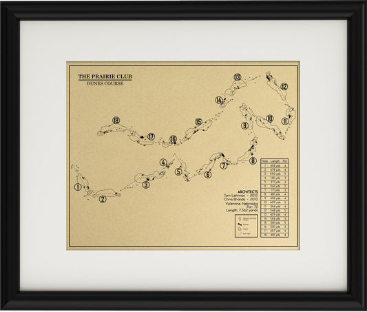 The Prairie Club Dunes Course Outline (Print)