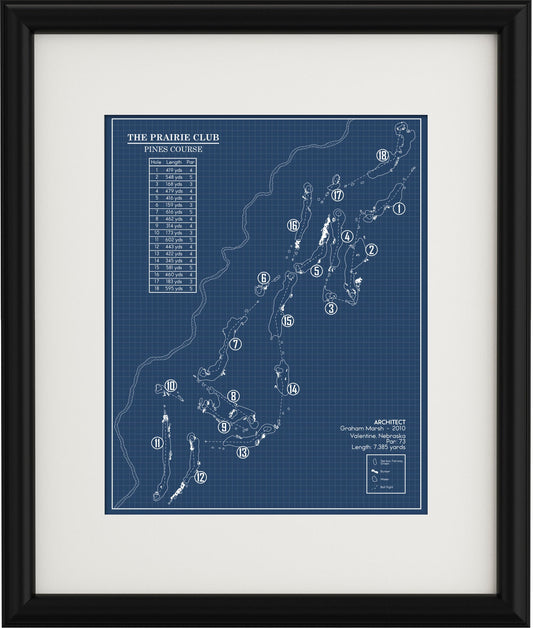 The Prairie Club Pines Course Blueprint (Print)