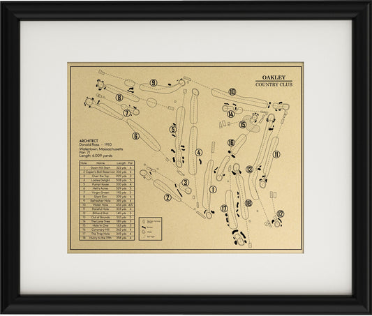 Oakley Country Club Outline (Print)