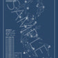 Dellwood Country Club Blueprint (Print)