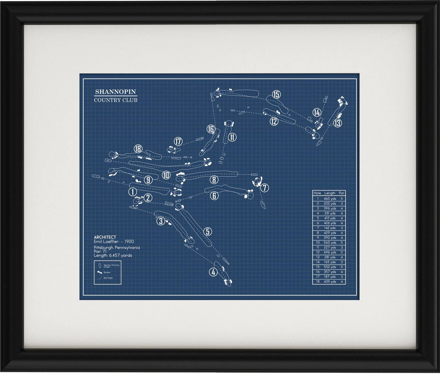 Shannopin Country Club Blueprint (Print)